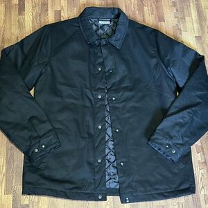 Ascolour Men's Black Cotton Work Jacket, size Large